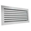 Grille à ailettes horizontales fixes, inclinées à 45°, fixation par clips à friction _ AHF+C