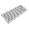 Grille à barres horizontales fixes, droites (0°) ou inclinées (15° ou 45°), fixation par clips à friction _ ALG+C