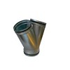Culotte 45° en acier galvanisé à joints _ CU045-J
