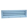 Grille à ailettes fixes en profil V renversé (écran à la vue), fixation par vis apparentes _ DRGS