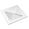 Diffuseur carré intégré sur panneau de faux plafond 600 x 600 mm, 4 directions _ PS/APGRW-4