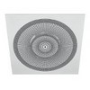 Diffuseur circulaire à tôle perforée intégré sur panneau de faux-plafond 600 x 600 mm _ PS/CID