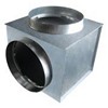 Plénum de raccordement avec piquage circulaire latéral
pour fixation des diffuseurs circulaires à jet hélicoïdal _ REF