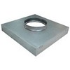 Plénum de raccordement avec piquage circulaire axial
pour fixation des diffuseurs carrés à jet hélicoïdal _ REGV