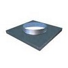 Plénum de raccordement extra-plat avec piquage
circulaire axial pour fixation des diffuseurs carrés _ RETP